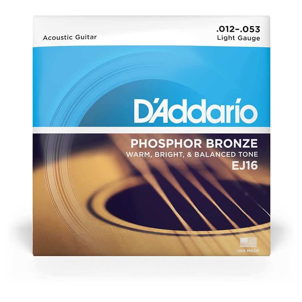 D Addario EJ16 3D Acoustic Phosphor Bronze 3er Pack 012 053